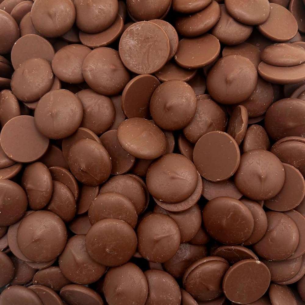 Merckens Milk Chocolate Melting Wafers | 5 Pound Bag | Bulk Baking Candy | Classic Creamy Coating Discs for Dipping, Molding, Drizzling & Dessert Crafting - Image 1