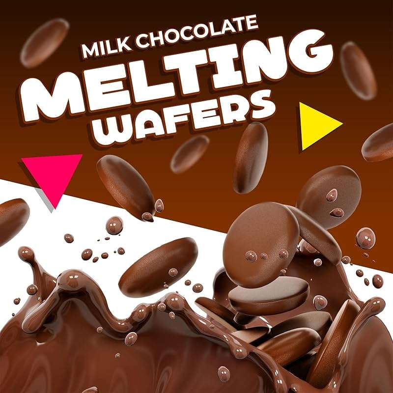 Merckens Milk Chocolate Melting Wafers | 5 Pound Bag | Bulk Baking Candy | Classic Creamy Coating Discs for Dipping, Molding, Drizzling & Dessert Crafting - Image 4
