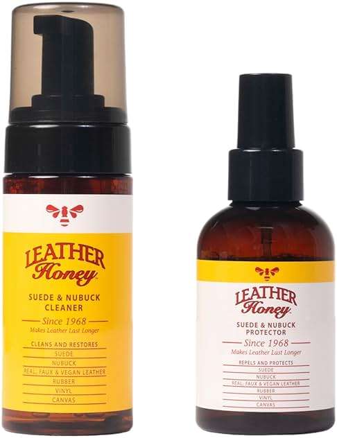 Leather Honey Suede & Nubuck Care Kit: Cleaner, Protector, Suede Brush & Eraser: Clean, Protect & Restore Shoes, Boots, Uggs, Furniture, Jackets, Bags and Apparel. Safe for Any Color - Image 2