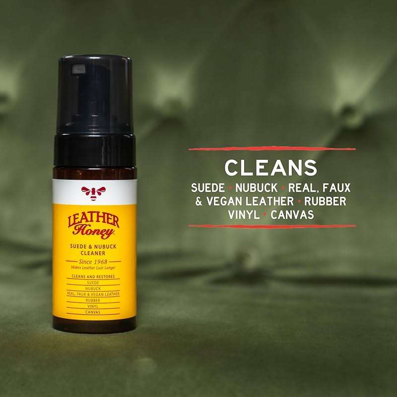 Leather Honey Suede & Nubuck Care Kit: Cleaner, Protector, Suede Brush & Eraser: Clean, Protect & Restore Shoes, Boots, Uggs, Furniture, Jackets, Bags and Apparel. Safe for Any Color - Image 4