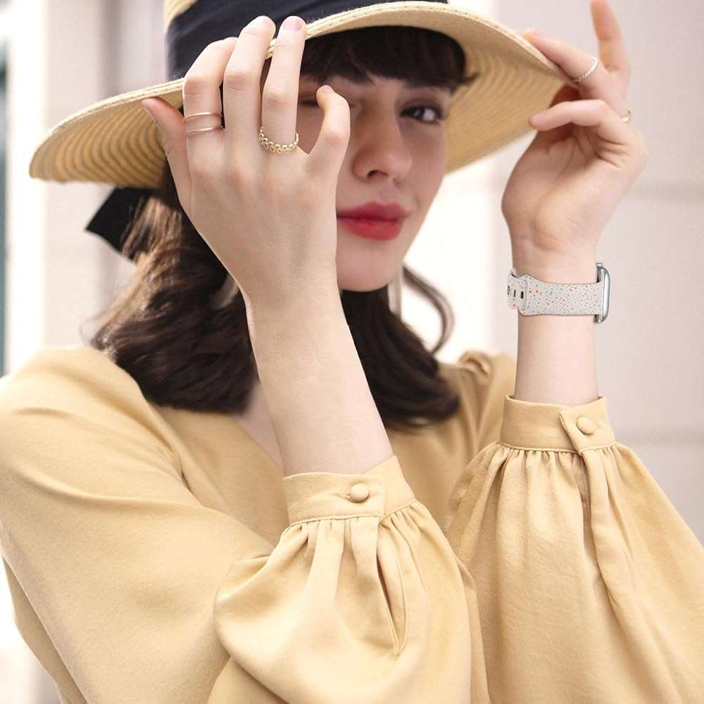 Sport Bands for Apple Watch Band 40mm 41mm 38mm 44mm 45mm 46mm 42mm iWatch Bands for Women Kids Men,Cute Recycled Plastic Silicone Strap for Apple Watch Series 11 10 9 8 7 6 5 4 3 SE 3/2nd Ultra 49mm - Image 4