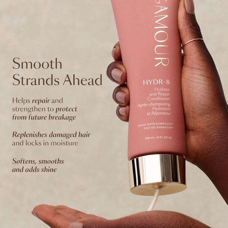 Vegamour HYDR-8 Essentials Kit Includes HYDR-8 Hydrate and Repair Shampoo & Conditioner and HYDR-8 Deep Moisture Repair Mask - Image 6