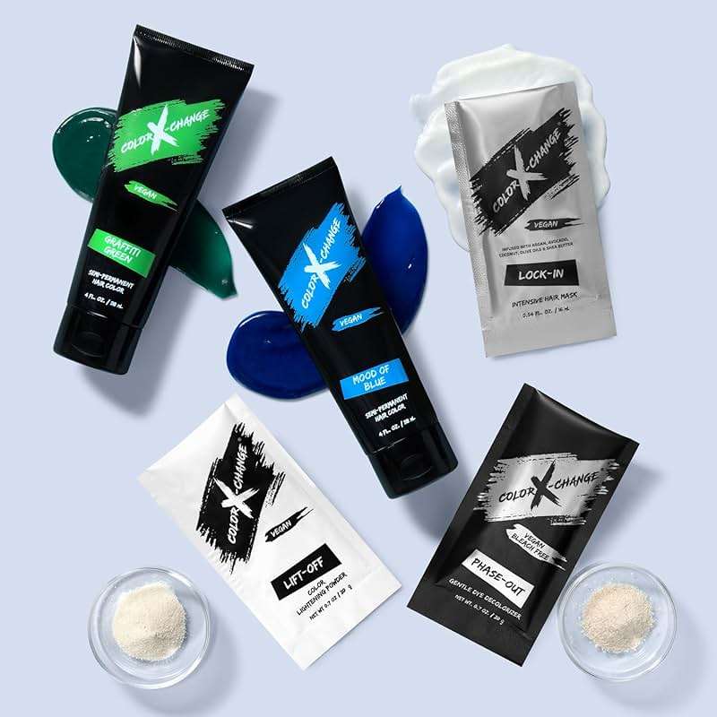 Color X-Change Semi-Permanent Hair Color - Graffiti Green - Vegan, PPD & Ammonia-Free - Image 4