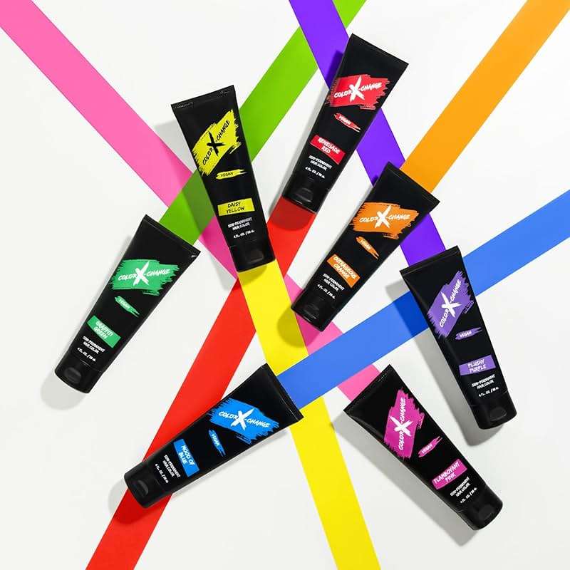 Color X-Change Semi-Permanent Hair Color - Graffiti Green - Vegan, PPD & Ammonia-Free - Image 5
