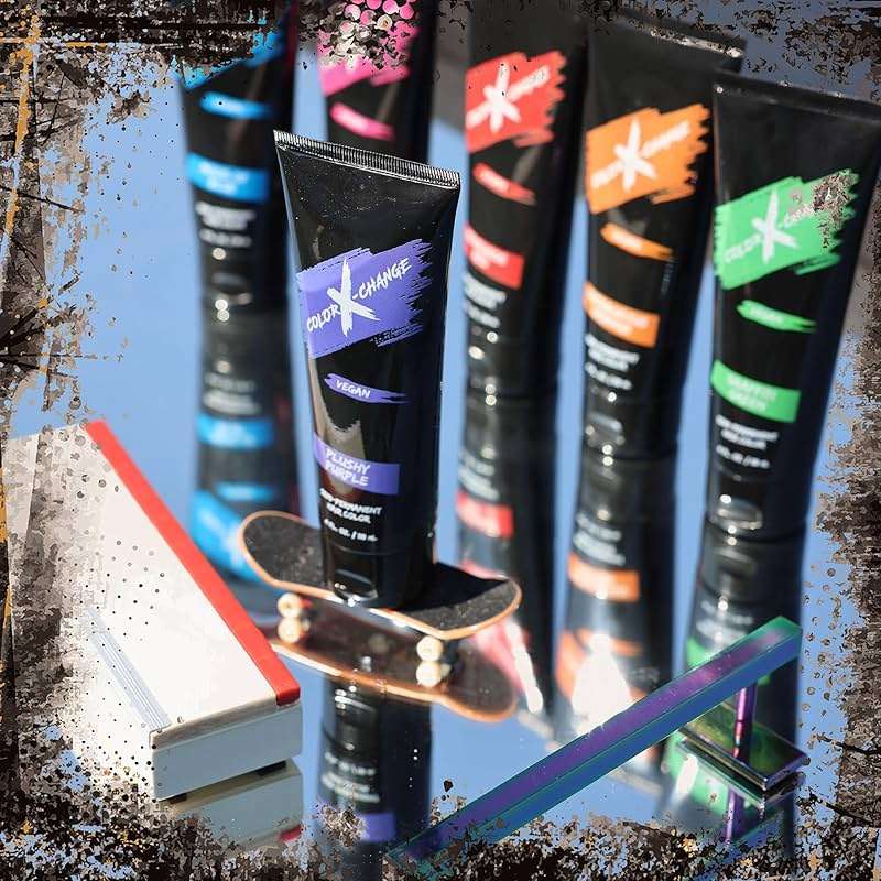 Color X-Change Semi-Permanent Hair Color - Plushy Purple - Vegan, PPD & Ammonia-Free - Image 10