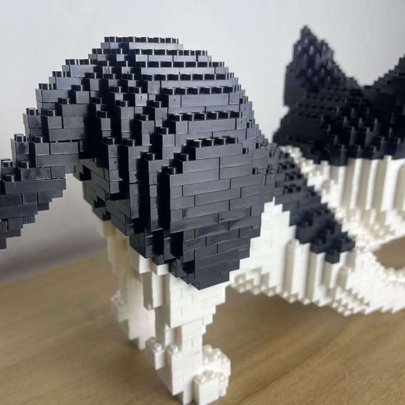 alltogetho Cow Cat Model Micro Mini Building Block Toys Sets: Enjoy Layered Black-and-White Patterns with The Dynamic Running Pose - Image 6
