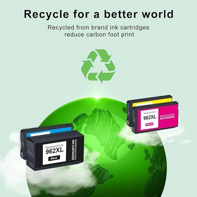 962XL Ink Cartridges for HP 962XL Ink Cartridges Combo Pack Work for HP Officejet Pro 9015e 9010 9025e 9015 9025 9018e 9025e 9020 Printer for HP 962 (4 Pack) - Image 7