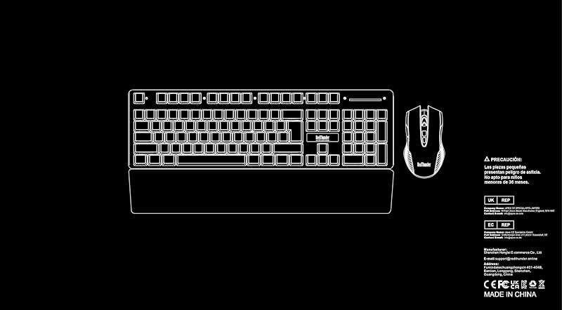 RedThunder K10 Wired Gaming Keyboard and Mouse and Wrist Rest Combo, RGB Backlit, Mechanical Feel Anti-ghosting Keyboard + 7D 7200 DPI Mice+Soft Leather Wrist Rest 3 in 1 PC Gamer Accessories(Pink) - Image 9