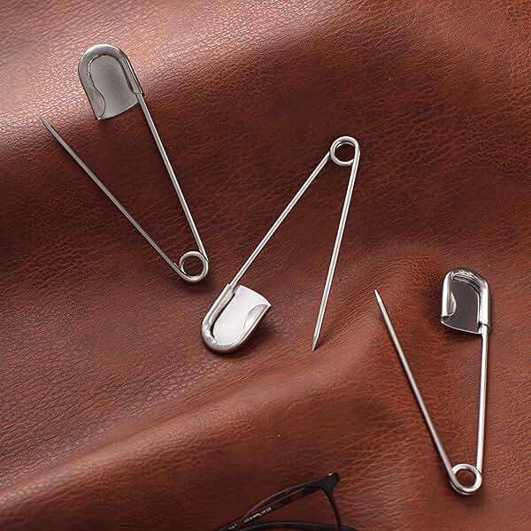 Juexica 10 Pcs 5 Inch Large Safety Pins, Giant Heavy Duty Stainless Steel Extra Large Safety Pins, Oversized for Fashion, Laundry, Sewing, Quilting, Blankets, Diaper, Crafts, Decor (Silver) - Image 7