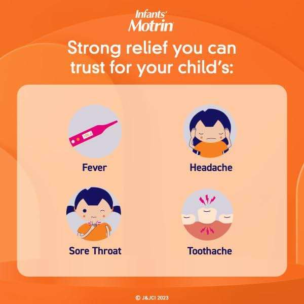 Motrin and Zarbee’s Essentials for Infants Infants' Concentrated Liquid Medicine Drops with Ibuprofen and Zarbee's Baby Coughⱡ Syrup + Immune with Organic Agave + Zinc - Image 2