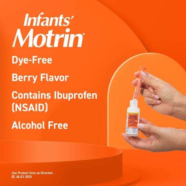 Motrin and Zarbee’s Essentials for Infants Infants' Concentrated Liquid Medicine Drops with Ibuprofen and Zarbee's Baby Coughⱡ Syrup + Immune with Organic Agave + Zinc - Image 3