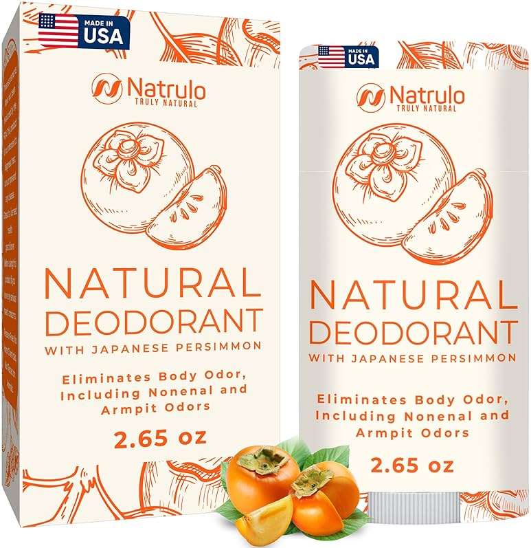 Persimmon Deodorant – All-Natural Whole Body Deodorant for Women and Men – Japanese Persimmon Extract Helps to Eliminate Body Odor – Aluminum Free, Long Lasting, Made in USA - Image 1