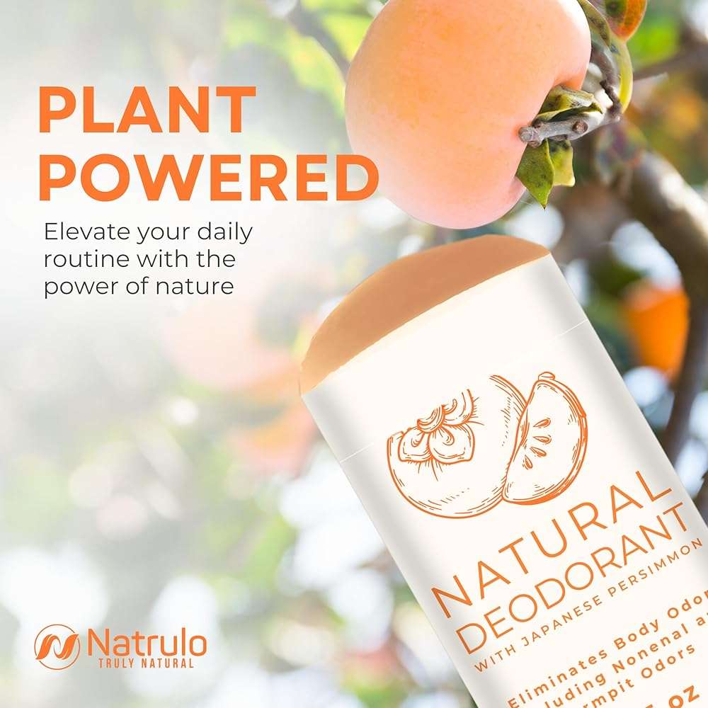Persimmon Deodorant – All-Natural Whole Body Deodorant for Women and Men – Japanese Persimmon Extract Helps to Eliminate Body Odor – Aluminum Free, Long Lasting, Made in USA - Image 7