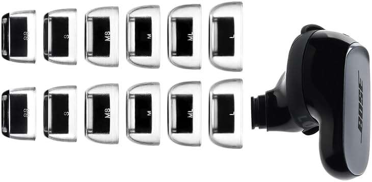 [6 Pairs] AZLA SednaEarfit Crystal for Bose Earbuds - Bose Earbuds Replacement Tips - Ear Tips for Noise Cancelling Headphones - for Bose Quietcomfort Ultra Earbuds, Bose QC Earbuds II - Image 3