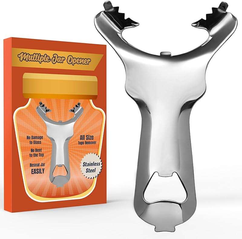 Mason Jar Opener, Vintage Canning Lid Opener, No dents or Damage Jar Lid Opener, Multi-purpose Easy Twist Jar Open Tool for Pickling and Jarring Fans - Image 1