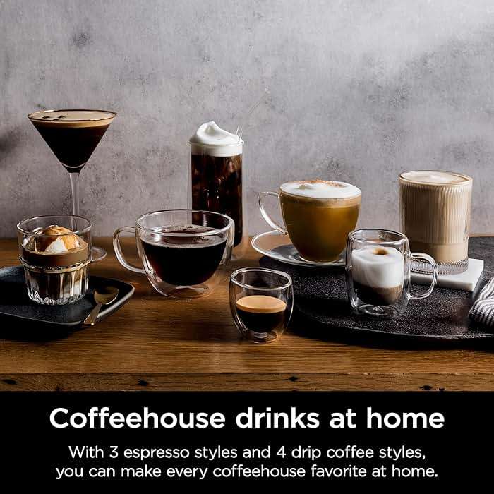 Ninja Luxe Café Premier 3-in-1 Espresso Machine, Drip Coffee, & Rapid Cold Brew | Built-in Coffee Grinder, Hands-Free Milk Frother, Assisted Tamper for Cappuccinos & Lattes | Stainless Steel | ES601 - Image 13