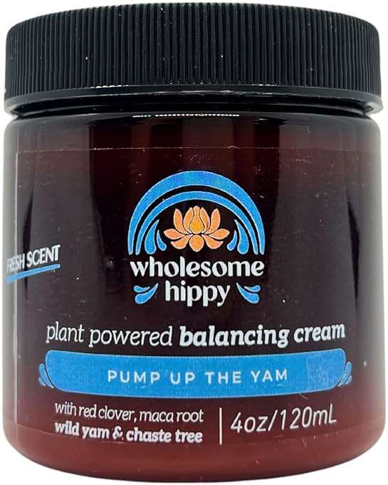 Wholesome Hippy Wild Yam Cream for Hormone Balance Support Body Cream with Maca, Chaste Tree, Milk Thistle & Shea – Moisturizing Botanical Balm for Women & Men – 4oz - Fresh Scent - Image 4
