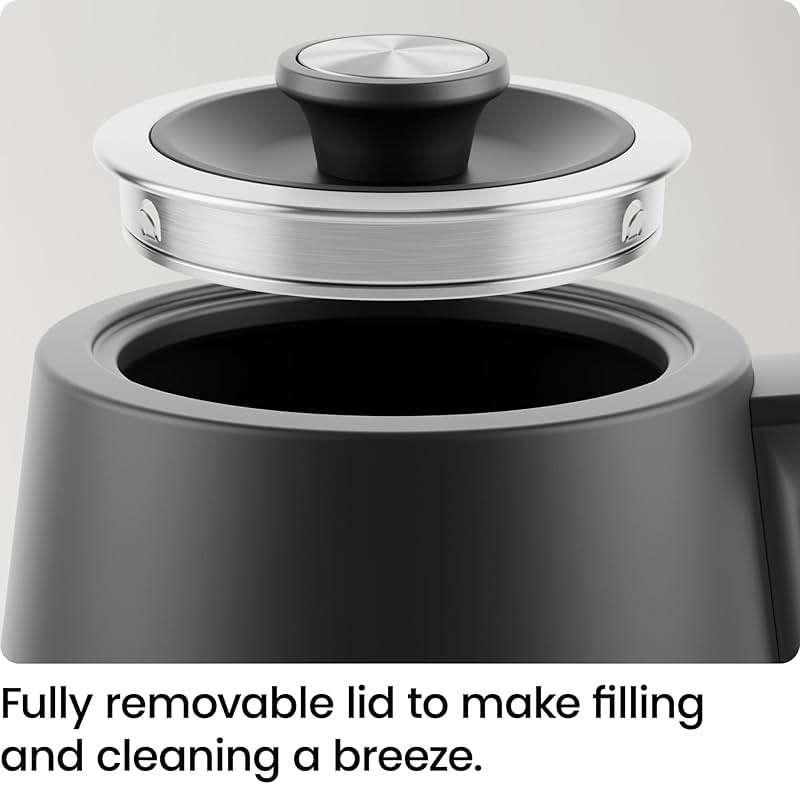 Chefman Gooseneck Electric Kettle, 0.8L Pour Over Tea Kettle for Coffee and Tea, One-Touch Operation, Boil-Dry Protection, Auto Shut-Off, Ultra-Fast Hot Water Boiler – Black - Image 6