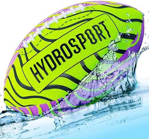 HydroSport Water Football for Pool, Beach, Lake - Waterproof Pool Toys for Kids Ages 8-12 - Teen Boys Gift - Swimming Balls Sports - Family, Teens Boys & Adults Fun - Outdoor Accessories - Image 1