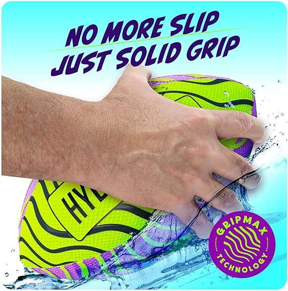 HydroSport Water Football for Pool, Beach, Lake - Waterproof Pool Toys for Kids Ages 8-12 - Teen Boys Gift - Swimming Balls Sports - Family, Teens Boys & Adults Fun - Outdoor Accessories - Image 3