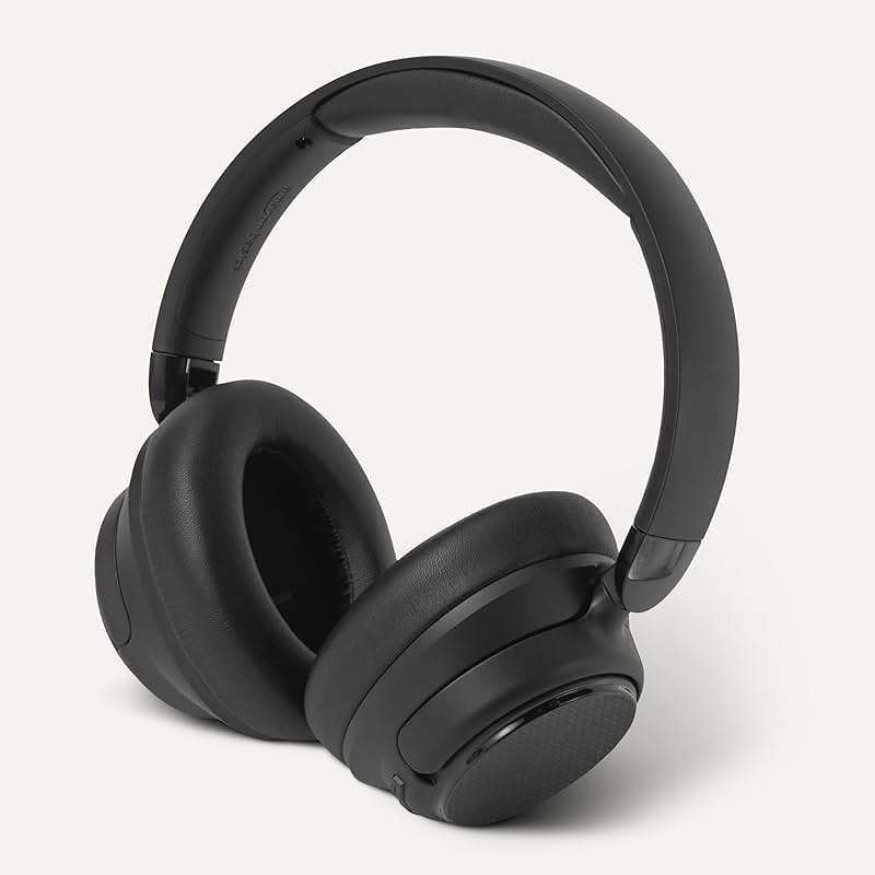 Amazon Basics Hybrid Active Noise Cancelling Headphones, Wireless Bluetooth 5.3, 35 Hours Battery Life with ANC On, 45 Hours with ANC Off, Over Ear Comfortable Fit with Soft Ear Cushions, Black - Image 5