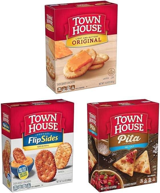 Town House Crackers, 3-Flavor Variety Pack, 4 Boxes - Image 5