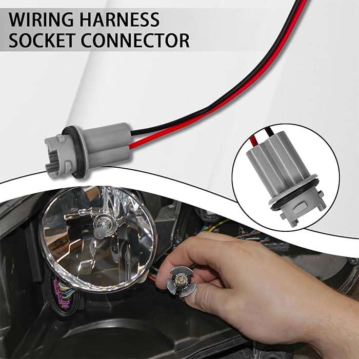 Hirificing 2PCS T15 Harness Pigtail Socket, 194 Bulb Socket Tail Light Wire Wiring Harness T10 T13 T15 Turn Signal Brake Side Marker Light Bulb Adapter Cable Harness Connector for GM Chevrolet (Grey) - Image 4