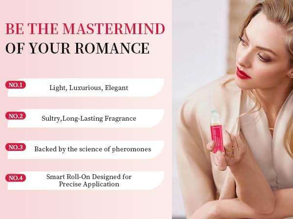 Halonly Pheromones Perfumes for Women, Long Lasting Roll On Oil Fragrance for Date Night, Fruity and Floral Daily Allure & Sensual Gift, Travel Perfume Day to Night Wear for Women - 0.34 fl.oz (10mL) - Image 3