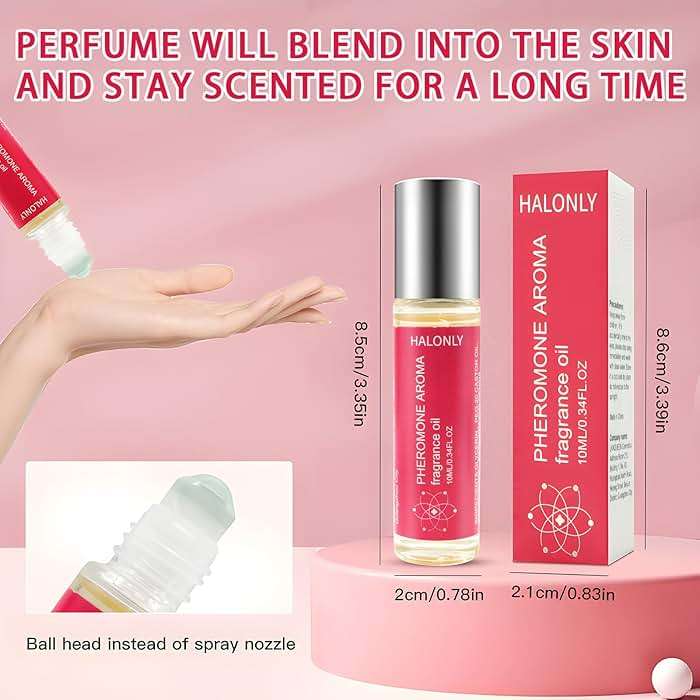 Halonly Pheromones Perfumes for Women, Long Lasting Roll On Oil Fragrance for Date Night, Fruity and Floral Daily Allure & Sensual Gift, Travel Perfume Day to Night Wear for Women - 0.34 fl.oz (10mL) - Image 5