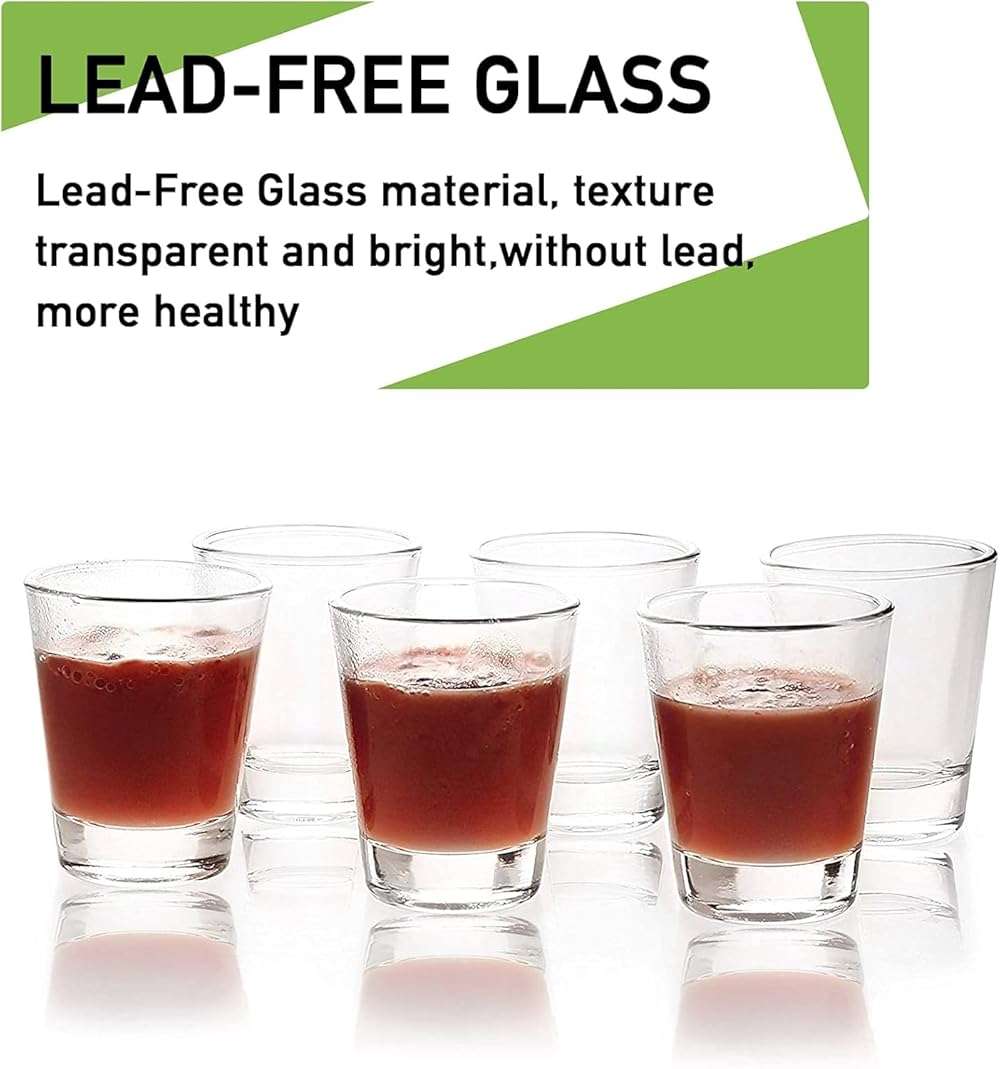 Mfacoy 30 Pack Shot Glasses Set with Heavy Base, 1.6 oz Clear Shot Glasses Bulk, Small Whiskey Shot Glass for Vodka, Whiskey, Tequila, Espressos, Spirits & Liquors, Clear Glass - Image 4