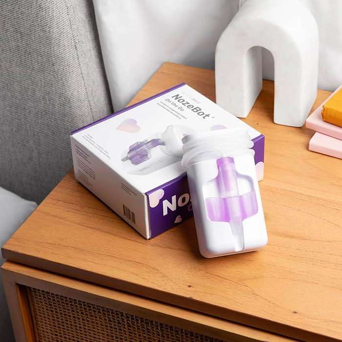 Dr. Noze Best NozeBot On the Go Nasal Aspirator - Pediatric ENT Designed Electric Nose Sucker for Babies and Toddlers, Portable and Easy to Clean, Battery Powered Relief for Mild Congestion - Image 9