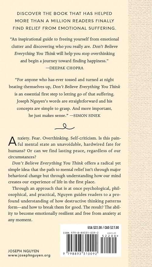 Don't Believe Everything You Think (Expanded Edition): Why Your Thinking Is The Beginning & End Of Suffering (Books By Joseph Nguyen) - Image 2