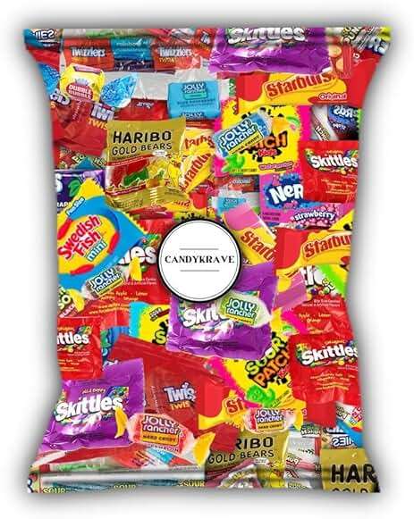 CandyKrave Assorted Candy Variety Pack - 10 Fruity Flavors - 2 lbs Bulk Candy Bag - Individually Wrapped Pinata Candy Mix - Delicious Sweets for Birthdays, Pantry, Baby Showers & Gender Reveal - Image 1