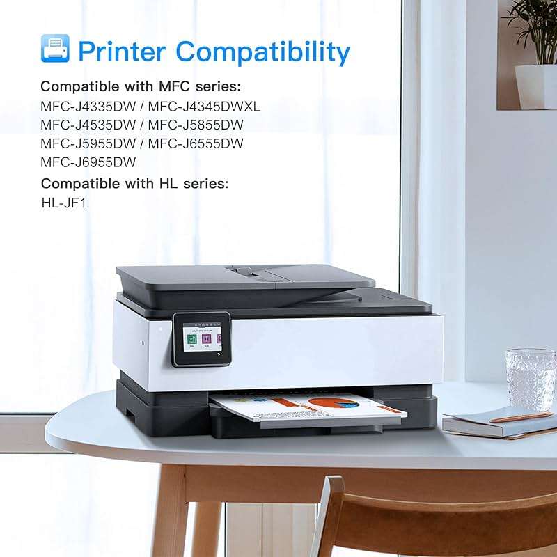 LC406 Ink Cartridges for Brother Printer Compatible for Brother LC406 Ink Cartridges LC406XL LC 406 406XL for MFC-J4335DW MFC-J5855DW MFC-J4535DW MFC-J6555DW MFC-J6955DW Printer(4 Pack) - Image 2