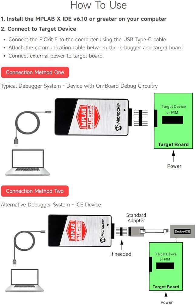 Waveshare PICkit 5 In-Circuit Debugger and Programmer, Type-C Port, Supports MPLAB, Card Programmer - Image 6