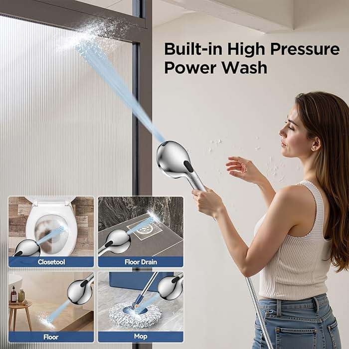 Dual Filtered Handheld Shower Heads Combo, HOPOPRO 15-Mode High Pressure Rainfall Showerheads Combo Set with Filter, for Hard Water, Removes Chlorine, Improves Skin Hair Condition, Modern Chrome - Image 4