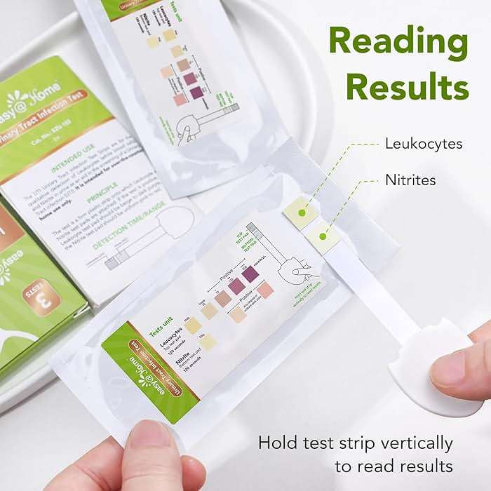 Easy@Home Urinary Tract Infection Test Strips - 3 Pack UTI Test for Women | Individually Wrapped for 2-Year Shelf Life | Detects Leukocytes & Nitrite | Home & Travel Essentials #UTI-EZU-102 - Image 5