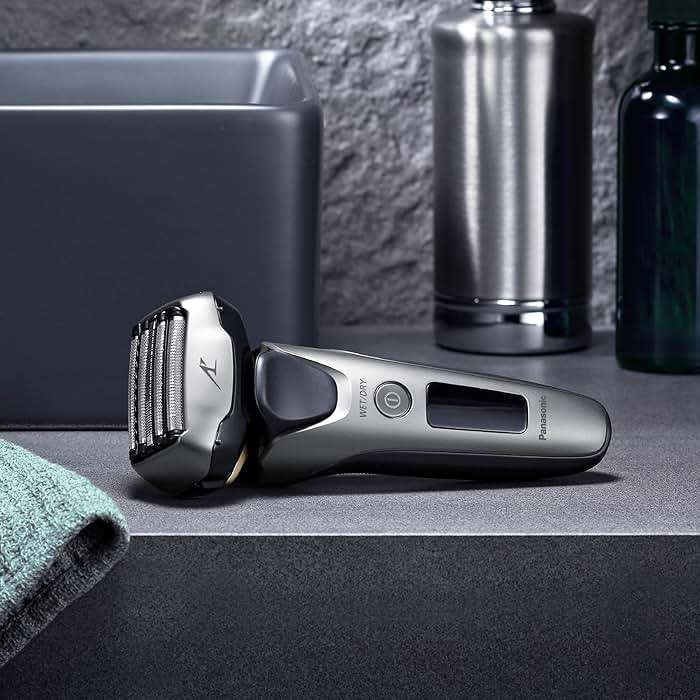 Panasonic ARC5 Electric Razor for Men Face, Wet & Dry Shavers with Foil Shaver, Pop-up Trimmer, Ultra-Fast 5-Blade, Smart Shave Sensor, 16D Flexible Pivoting Head - ES-ALV6HS (Silver) - Image 11