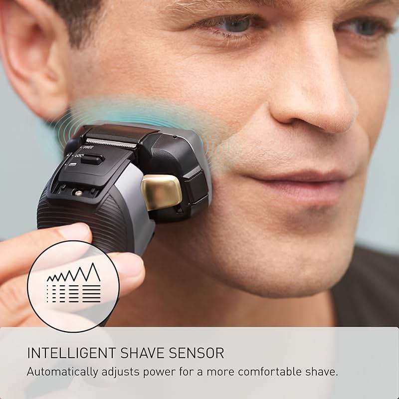 Panasonic ARC5 Electric Razor for Men Face, Wet & Dry Shavers with Foil Shaver, Pop-up Trimmer, Ultra-Fast 5-Blade, Smart Shave Sensor, 16D Flexible Pivoting Head - ES-ALV6HS (Silver) - Image 6