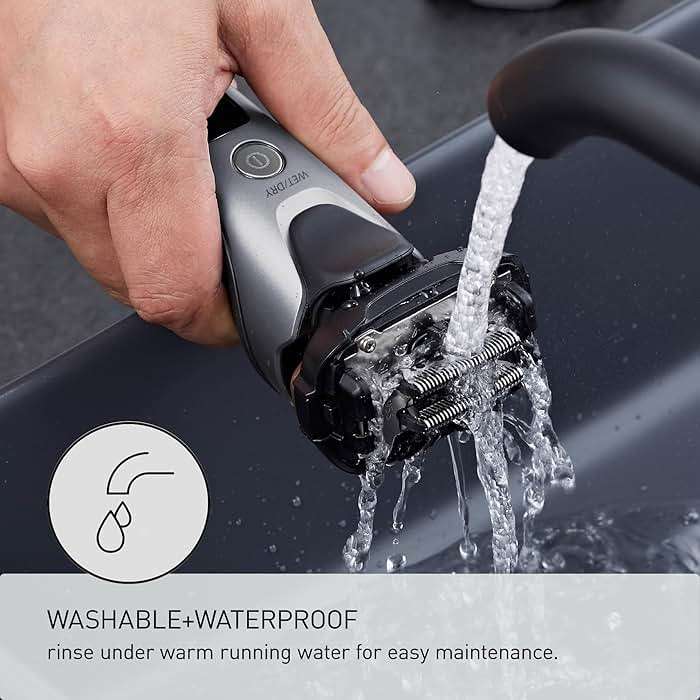 Panasonic ARC5 Electric Razor for Men Face, Wet & Dry Shavers with Foil Shaver, Pop-up Trimmer, Ultra-Fast 5-Blade, Smart Shave Sensor, 16D Flexible Pivoting Head - ES-ALV6HS (Silver) - Image 10