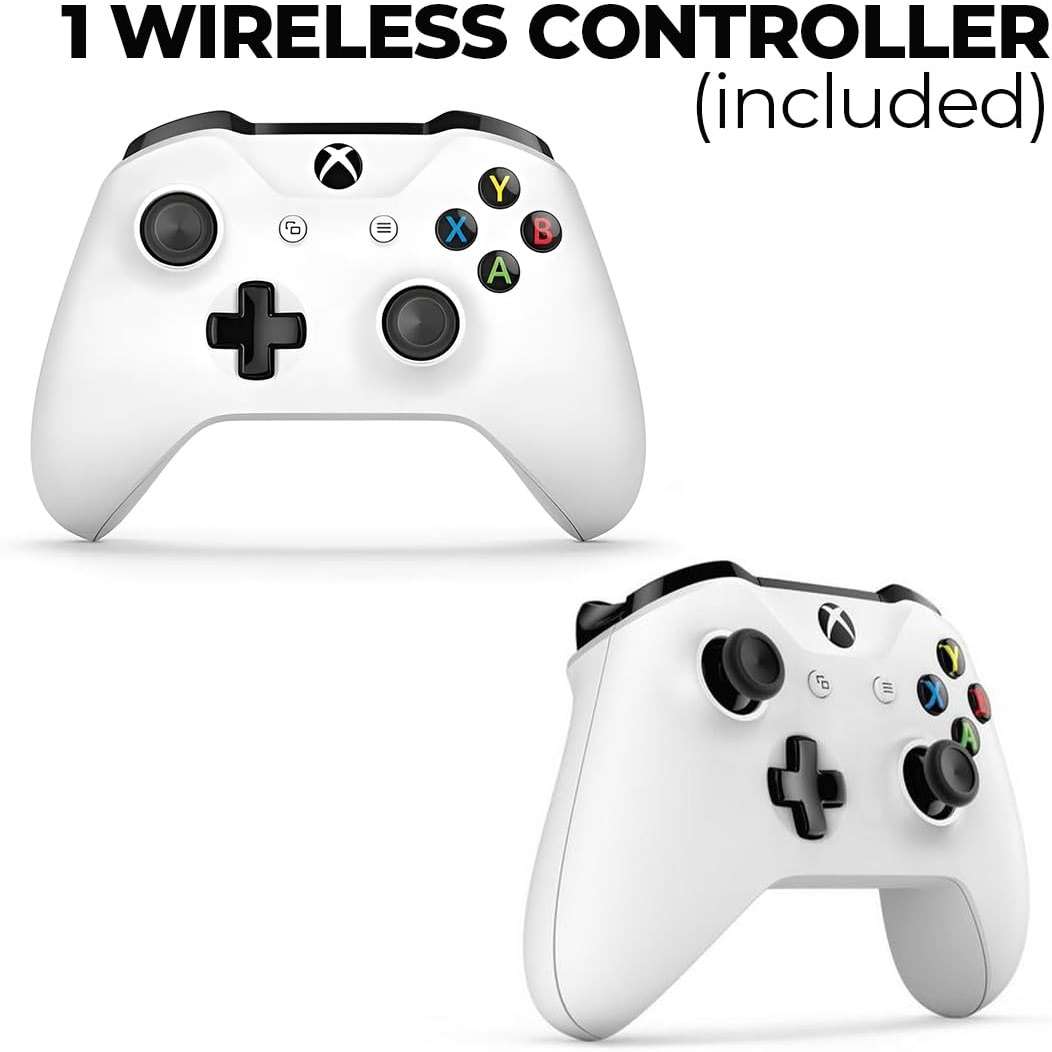Xbox One S 1TB All-Digital Edition Console Bundle - Includes the Xbox One S Console Series, White, 1x Wireless Controller, and a Microfiber Cloth (Renewed) - Image 5