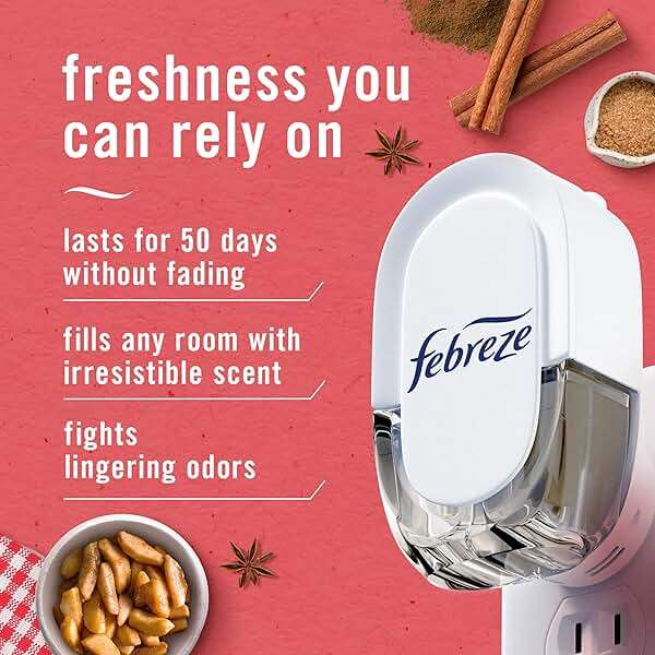 Febreze Odor-Fighting Fade Defy PLUG Air Freshener Baked Cinnamon Apple, Cranberry Crumble, .87 fl. oz. Oil Refill, 2 of Each - Image 2