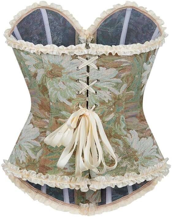 Alivila.Y Fashion Womens Lace Up Corset Top Overbust Body Shaper Bustier Corsets for Women - Image 2