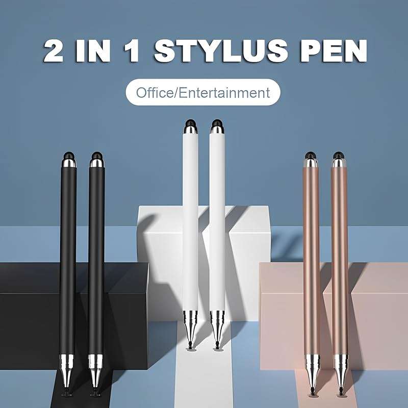 Dxlam 2-in-1 Stylus Pen for Touch Screen, 3pcs High Precision Universal Stylus Pen for iPad Compatible with Apple, iPhone, iPad, Android, Microsoft Tablets, Phones - Image 2