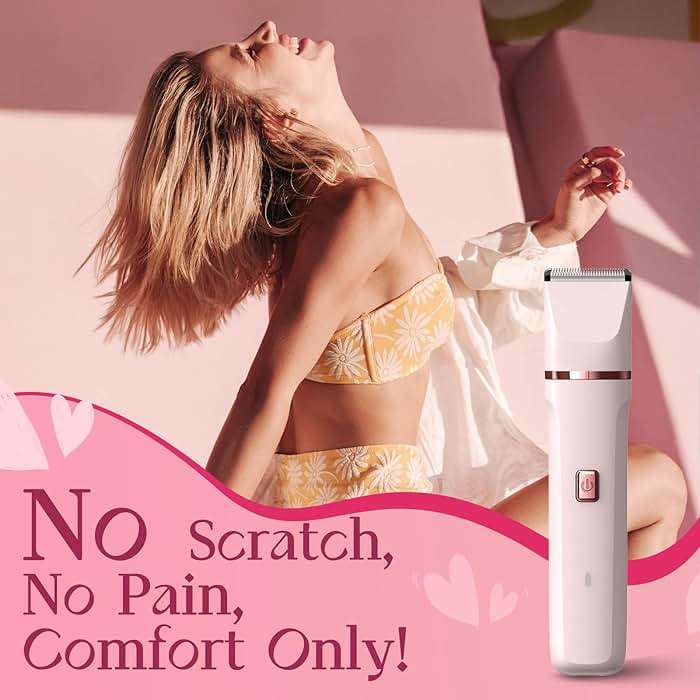 Risina Bikini Trimmer for Women - Painless Electric Razors for Silk Skin,Cordless Body Shaver with Ceramic Blade, Replaceable Lady Razor, IPX7 Waterproof & Easy Cleaning, Birthday Gifts for Women - Image 2