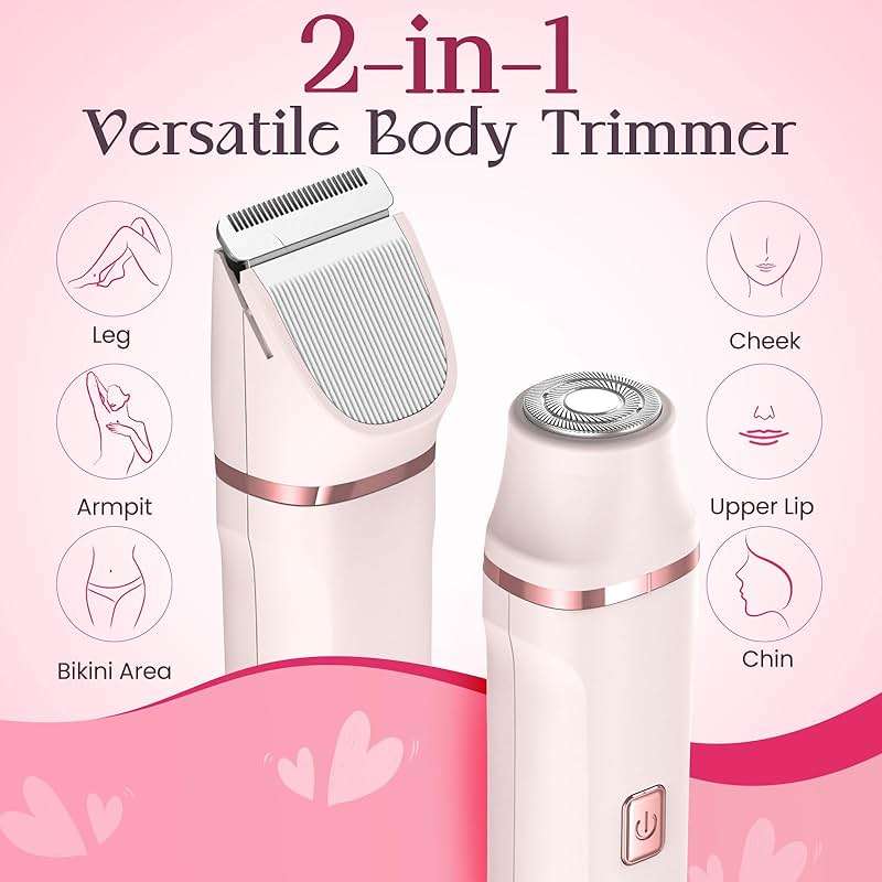 Risina Bikini Trimmer for Women - Painless Electric Razors for Silk Skin,Cordless Body Shaver with Ceramic Blade, Replaceable Lady Razor, IPX7 Waterproof & Easy Cleaning, Birthday Gifts for Women - Image 3