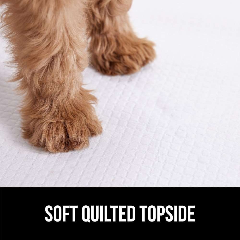 Gorilla Guard Disposable Puppy Pads, 100 Count 22x22 in, 5 Layer Pee Pads for Dogs, Absorbent Diaper Changing Pad, Dog Potty Training Supplies, Quick Dry Pet Housebreaking Essentials for Puppies - Image 8