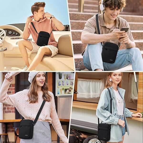 VNINE Crossbody Bags for Women Men,Small Sling Bag with Adjustable Strap Compact Messenger Bag - Image 6