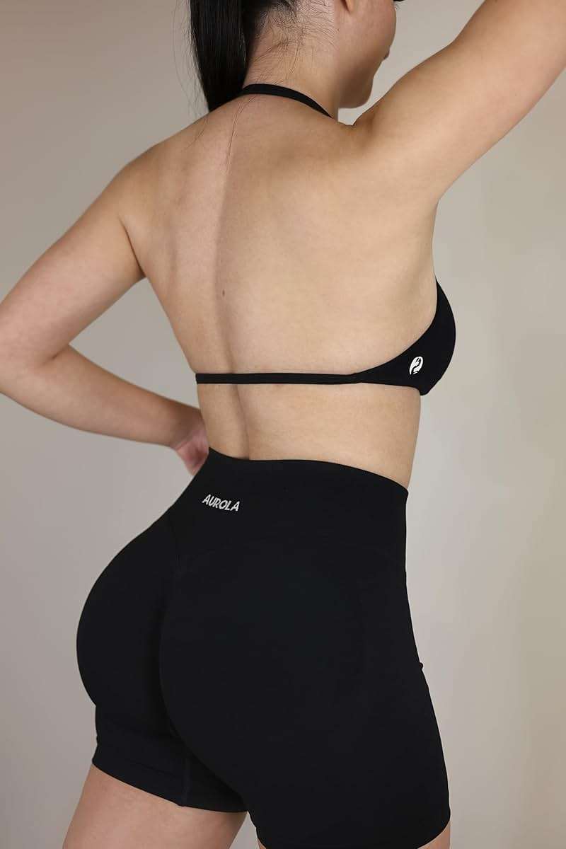 AUROLA Influence Workout Shorts for Women,2.5 3.5 4.5 5.5 6.5 No Roll Up Squat Proof Scrunch Seamless Compression Gym Short - Image 3
