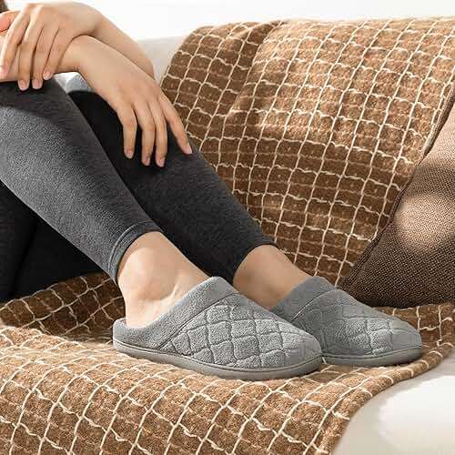ULTRAIDEAS Women's Indoor Terry Clog Slipper with Memory Foam, Slip-On Ladies Comfy House Shoe with Non-Slip Rubber Sole - Image 6